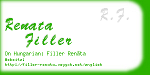 renata filler business card